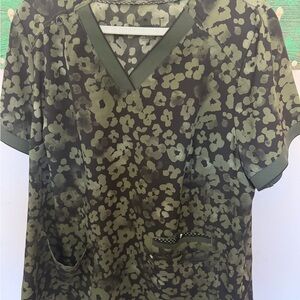 Green Camouflage Women's Top